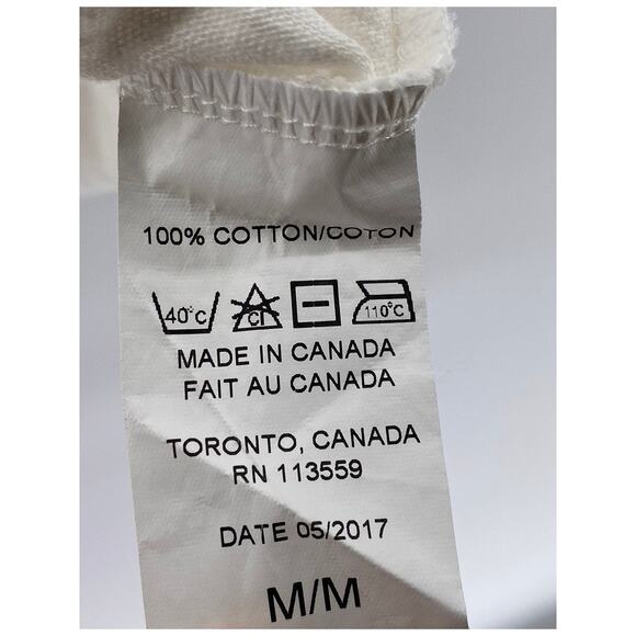 HIRO CLARK Men's White-Black Graphic Crewneck Short Sleeve Casual T-Shirt SZ M - Picture 10 of 12